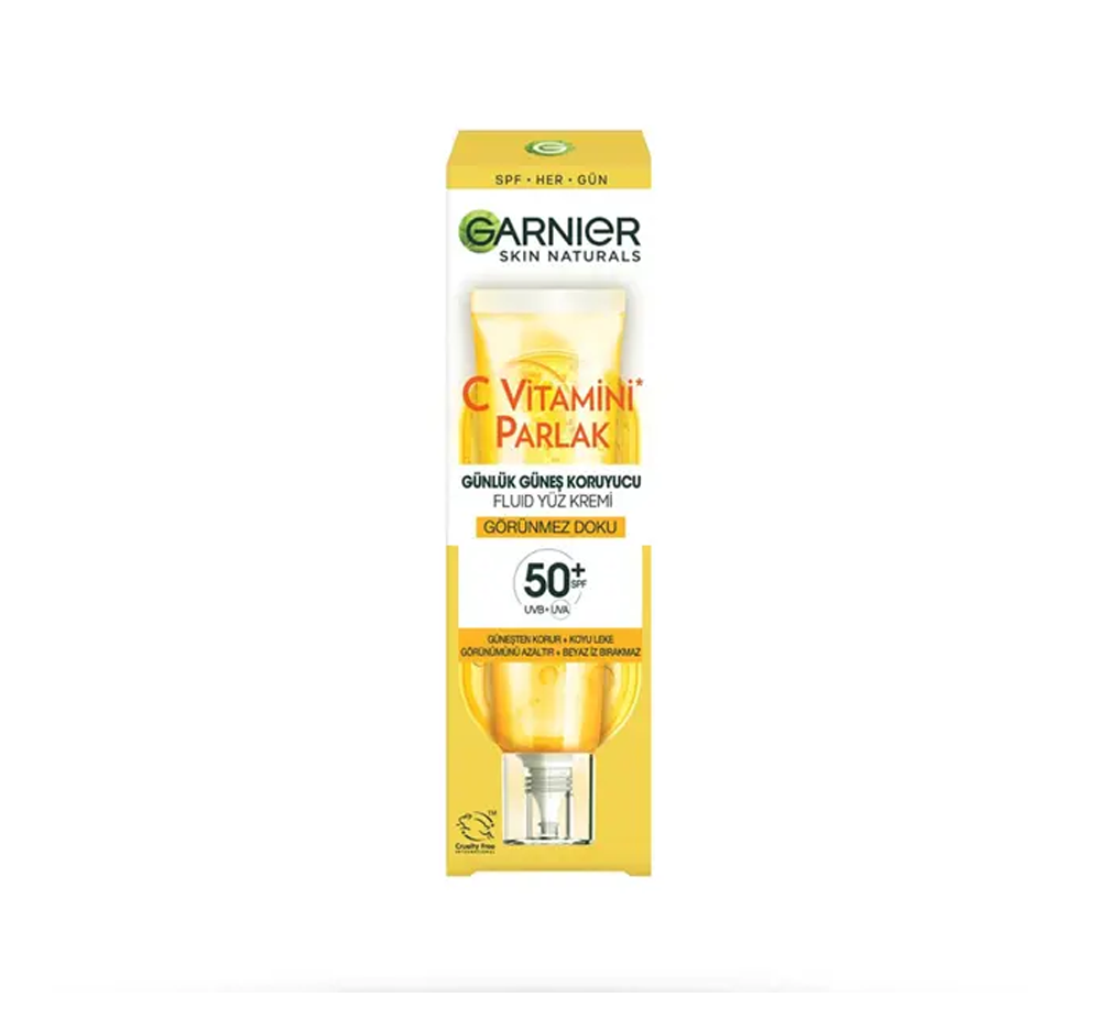 کرم ضد آفتاب مرطوب و روشن کننده پوست ویتامین سی بی رنگ SPF50 گارنیر