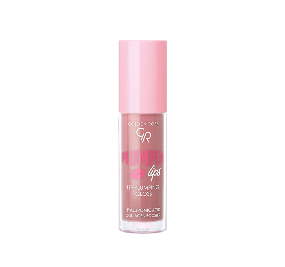لیپ گلاس رنگی حجم‌دهنده PLUMPED LIPS گلدن رز 